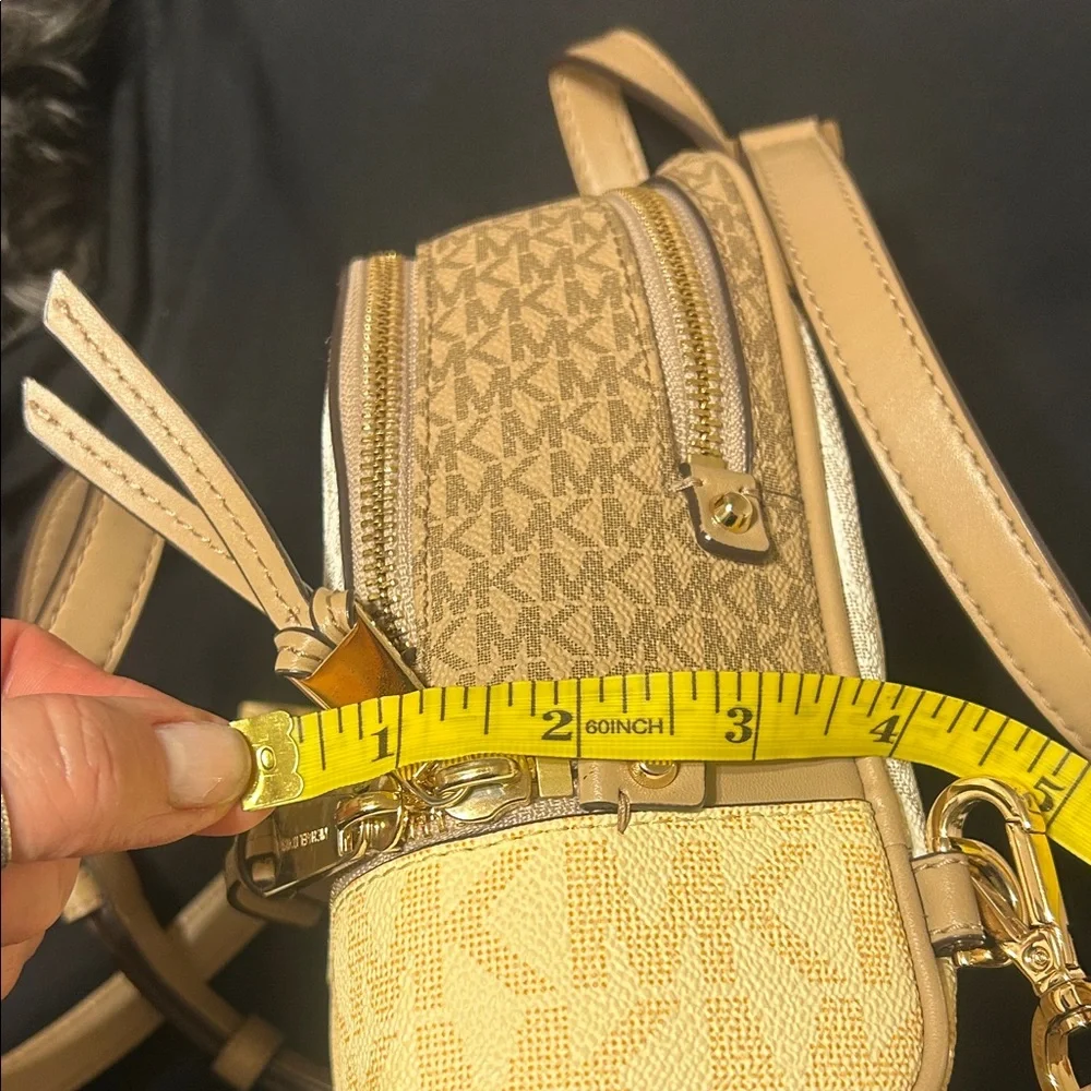 Michael Kors Beige and Yellow Women's Mini Backpack - Picture 12 of 12
